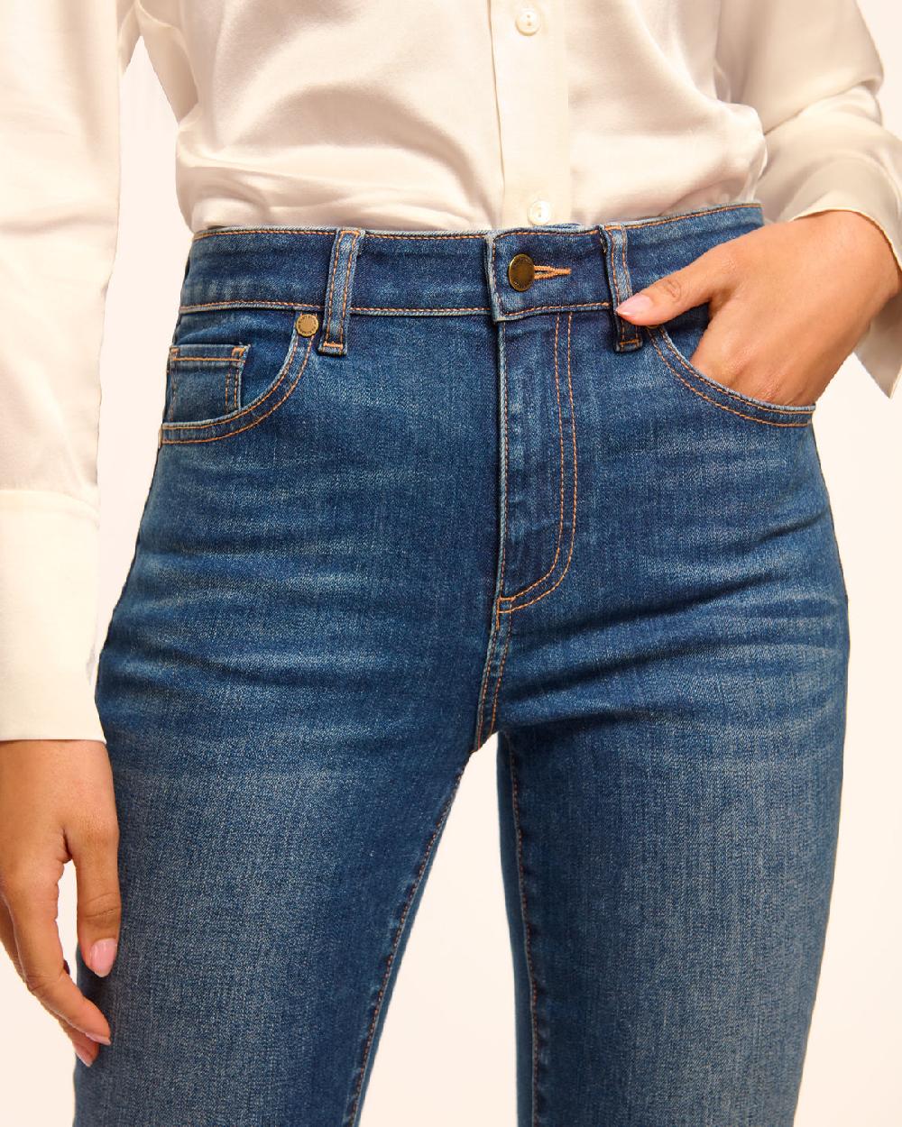 Ramy Brook Harlow 5-Pocket Straight Leg Jean