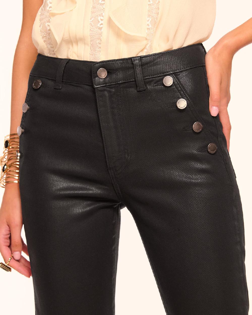 Ramy Brook Helena Coated High-Rise Skinny Jean