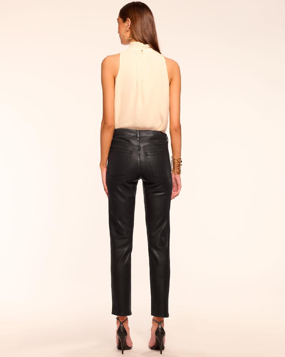 Ramy Brook Helena Coated High-Rise Skinny Jean