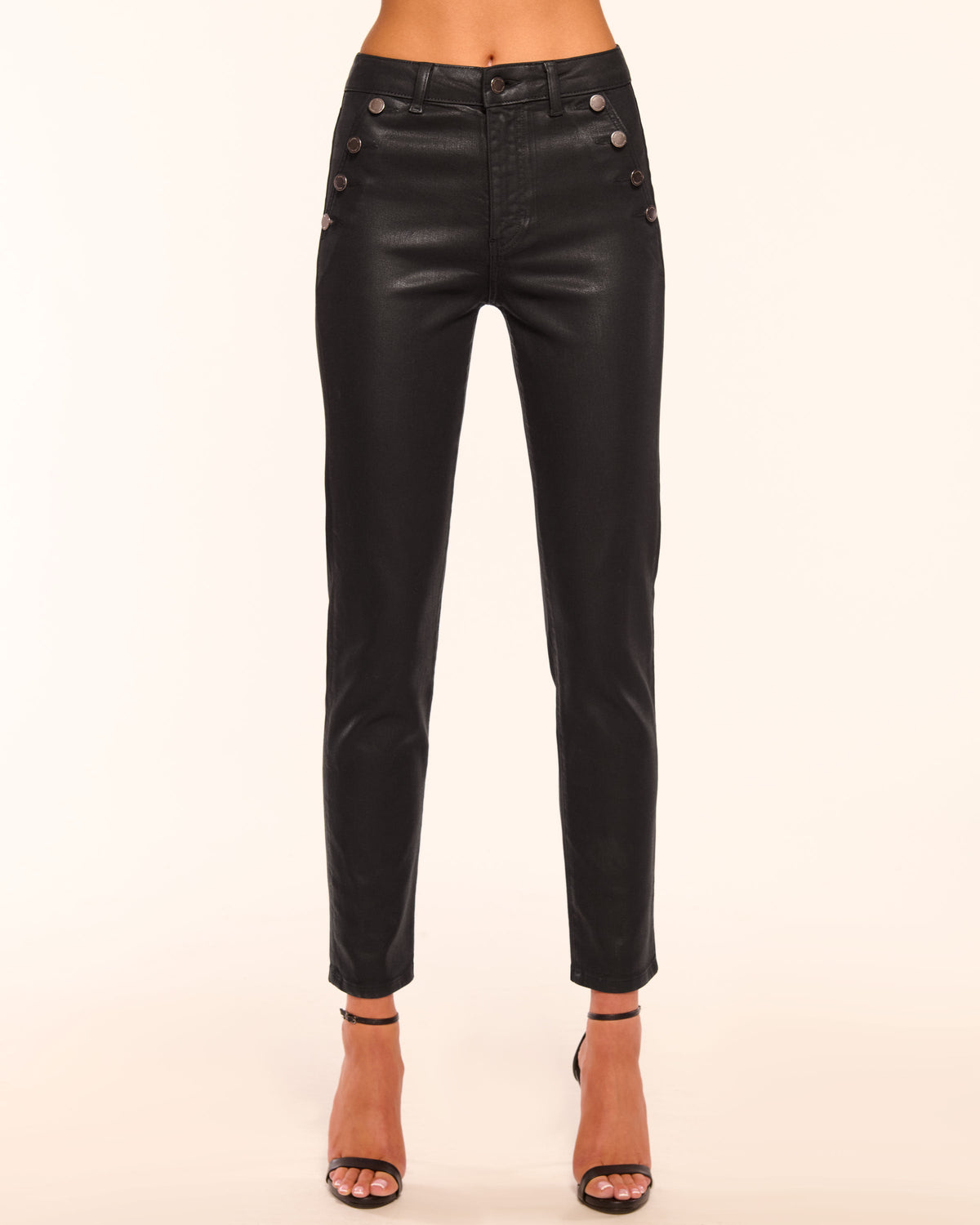 ramy brook Helena Coated High-Rise Skinny Jean