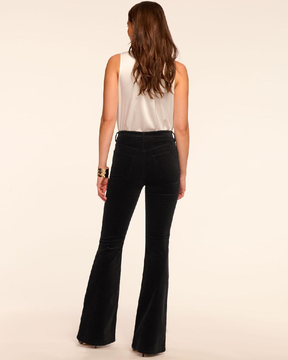 Ramy Brook Helena High-Rise Velvet Flare Jean