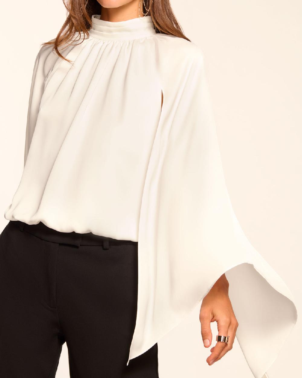 Ramy Brook Howard Cape Long Sleeve Top