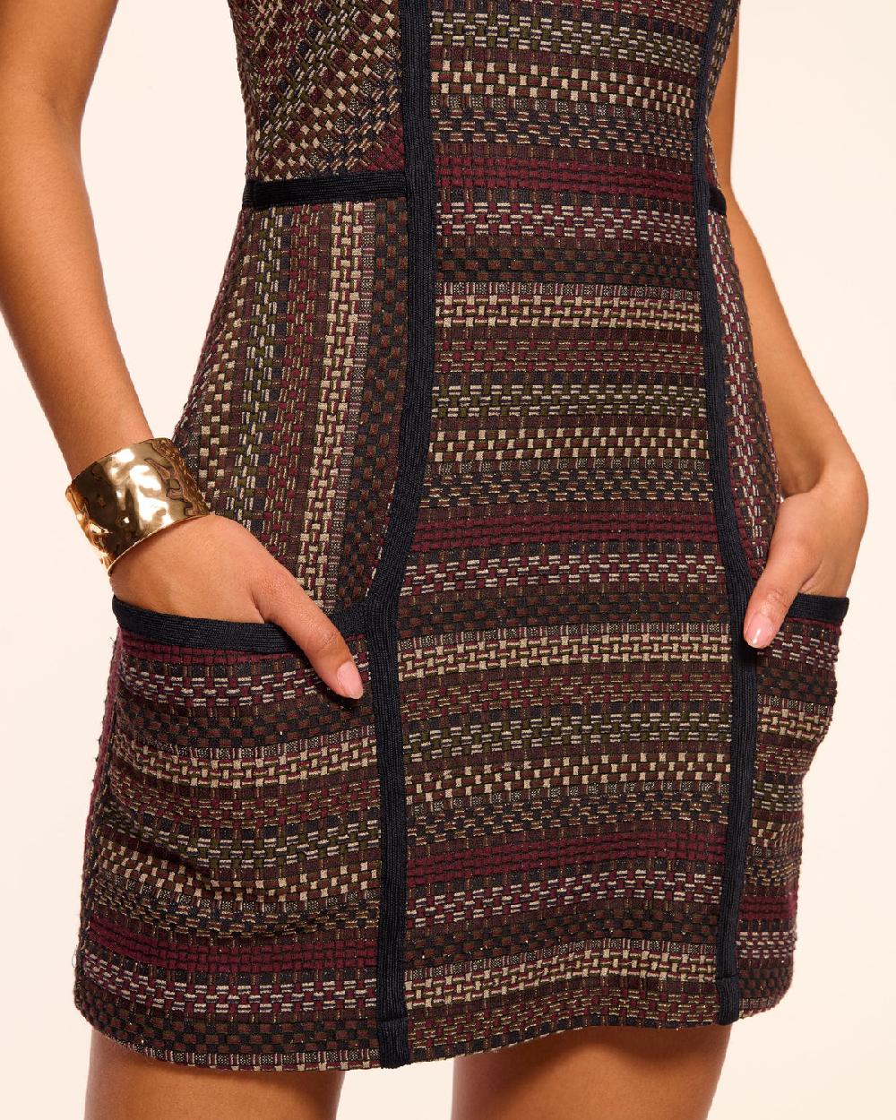 Ramy Brook Jeanette Tweed Sleeveless Mini Dress