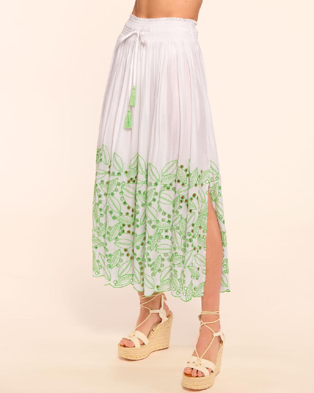 Ramy Brook Jenning Coverup Eyelet Maxi Skirt