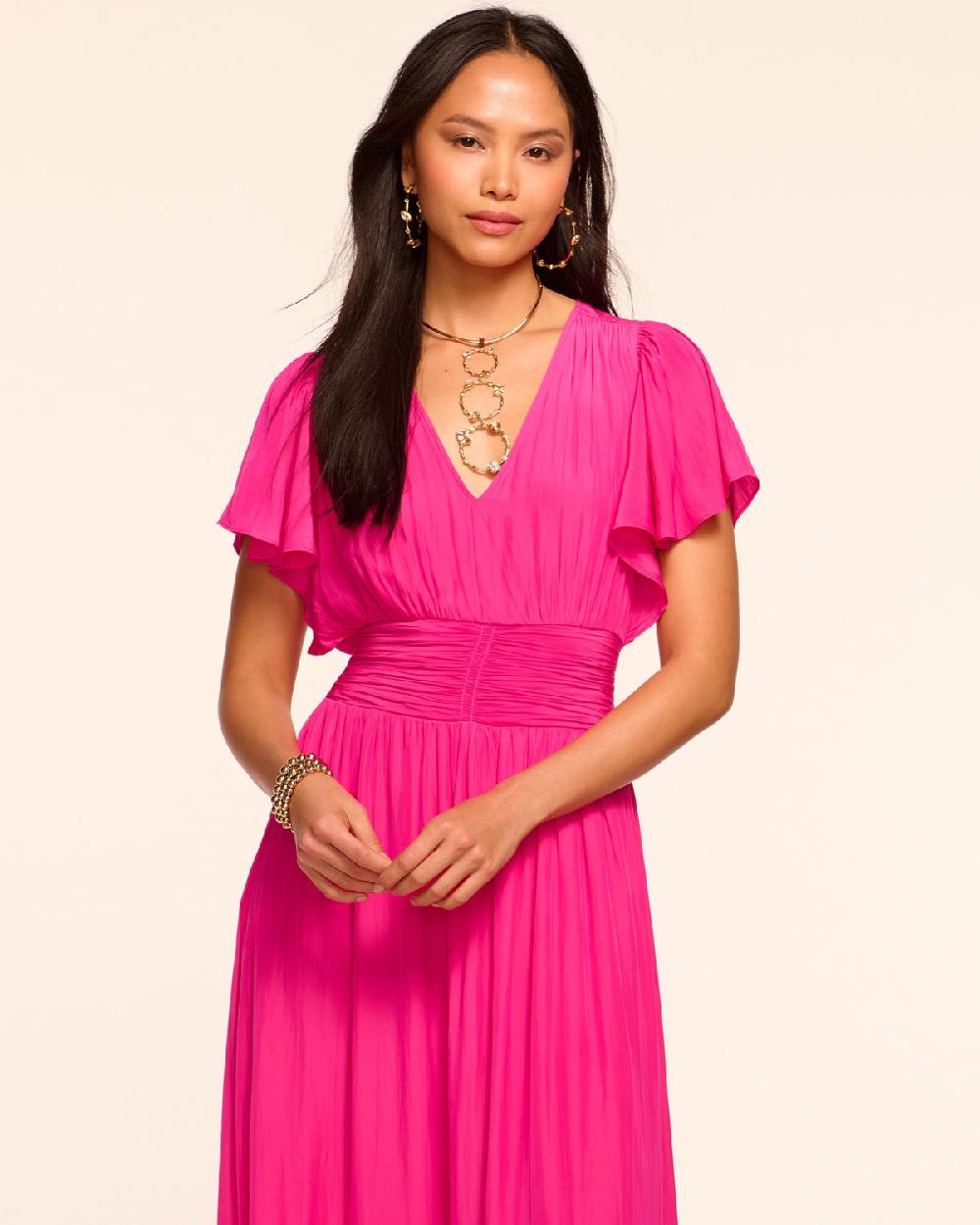 Ramy Brook Joanie Short Sleeve Maxi Dress