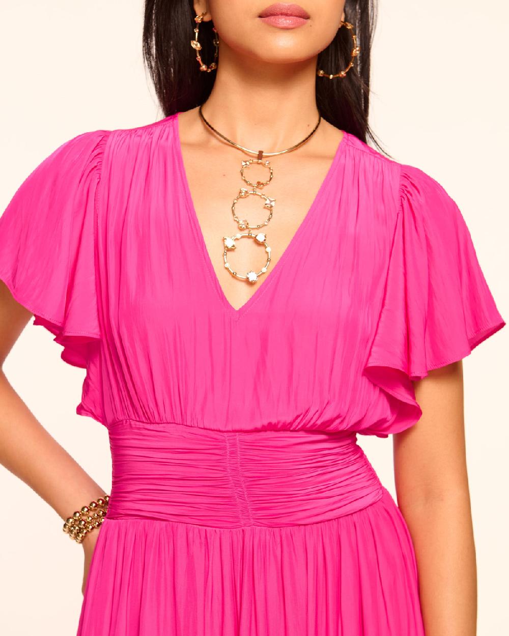 Ramy Brook Joanie Short Sleeve Maxi Dress