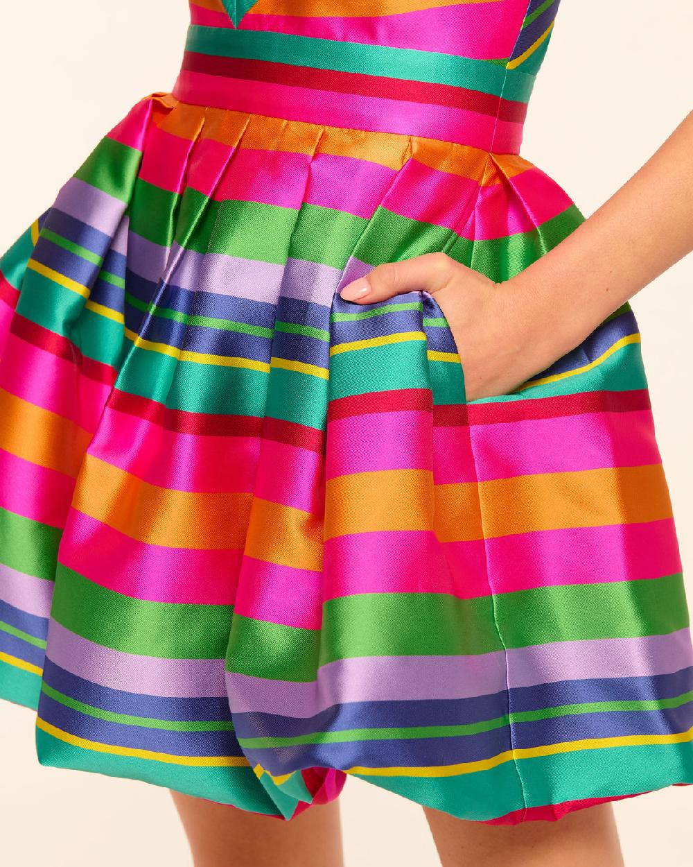 Ramy Brook Joey Bubble Halter Mini Dress