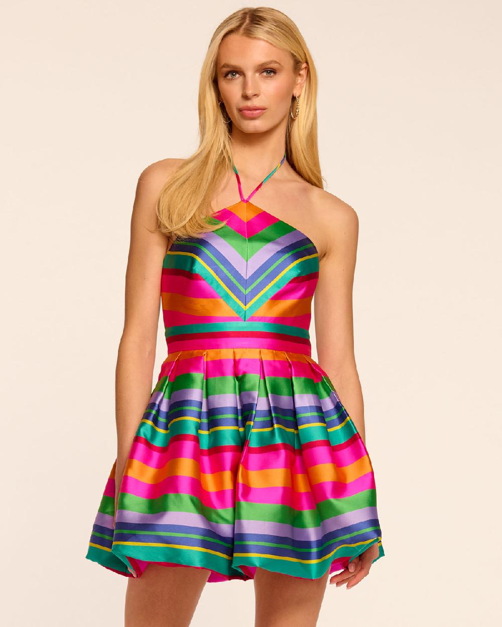 ramy brook Joey Bubble Halter Mini Dress