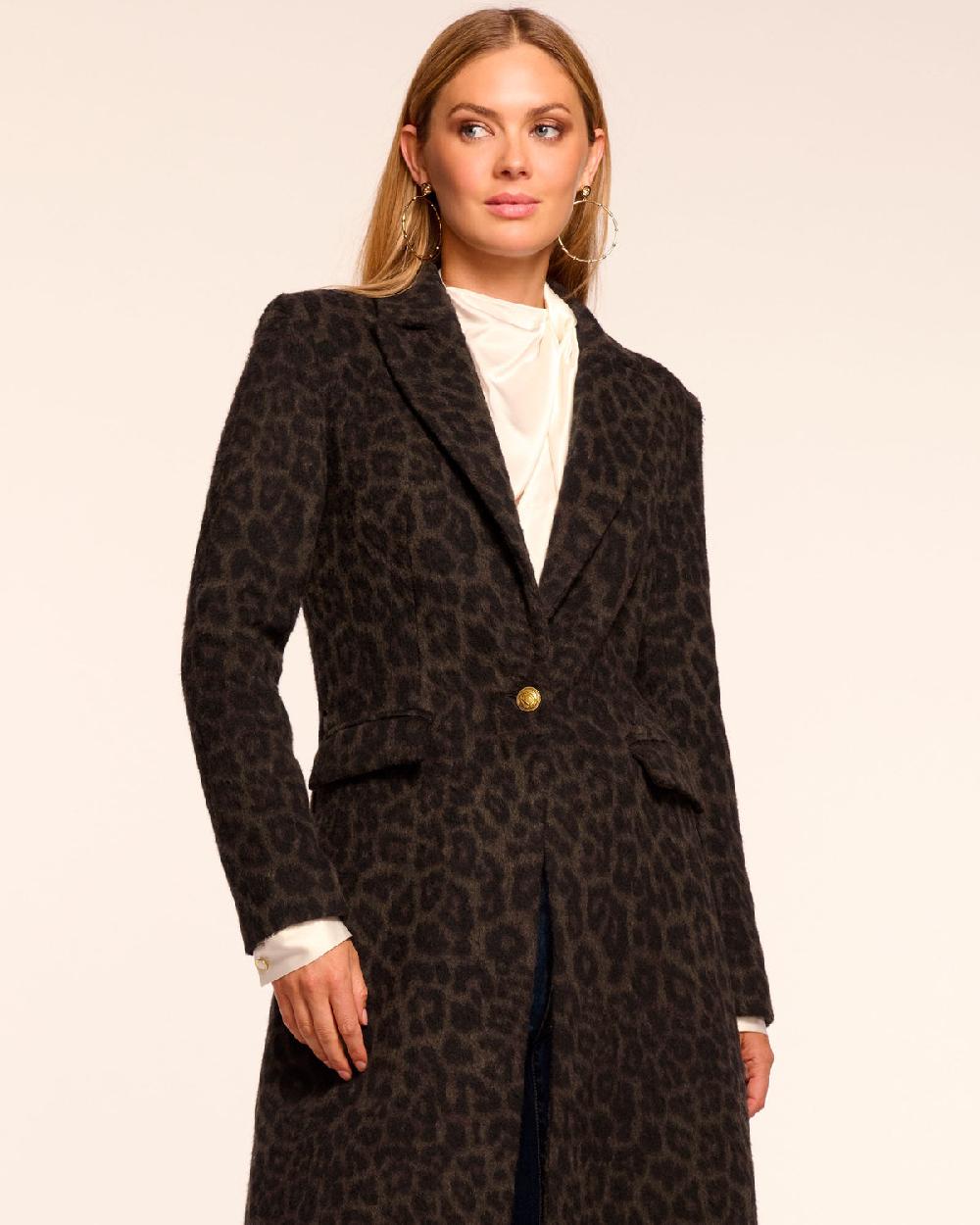 Ramy Brook Julia Printed Wool Blend Coat