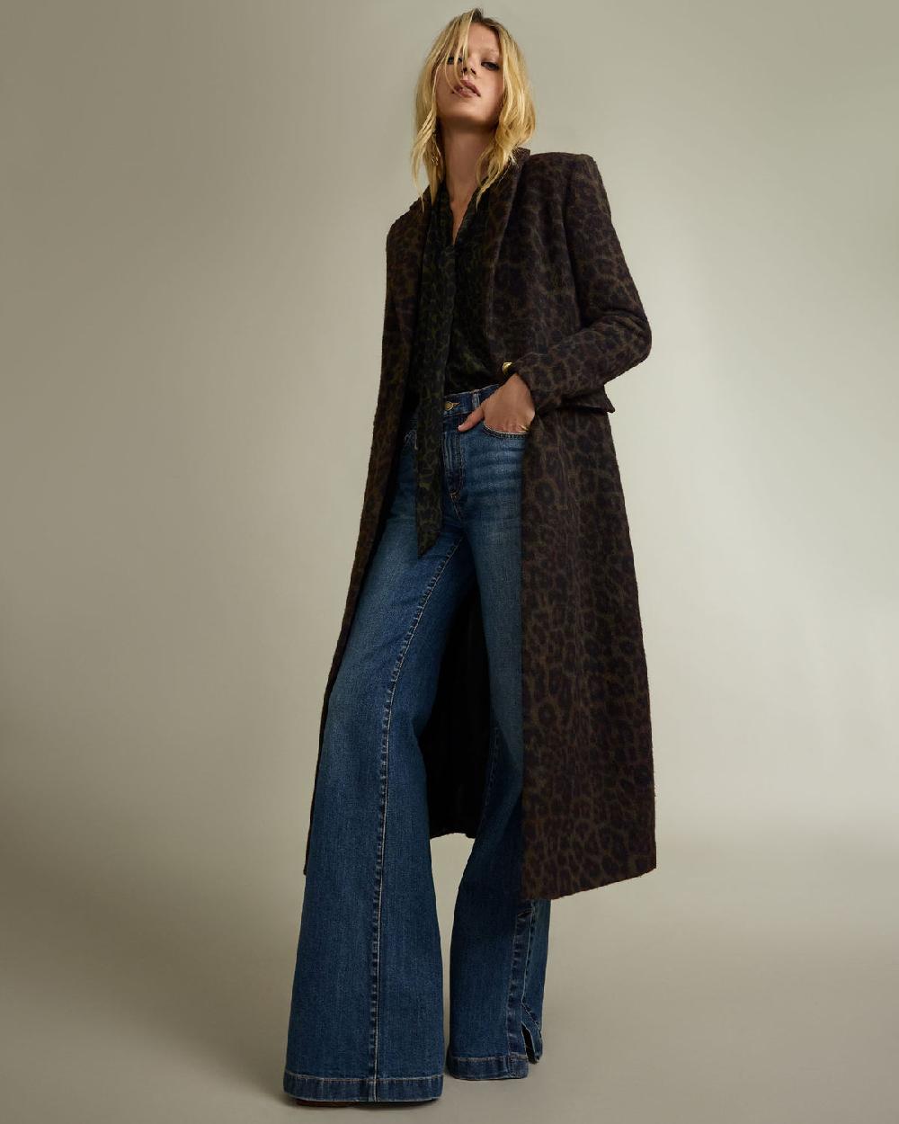 ramy brook Julia Printed Wool Blend Coat