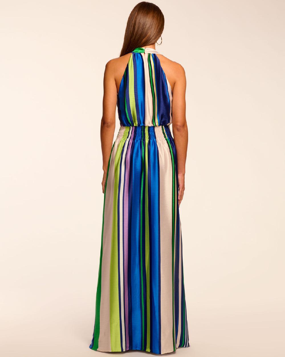 Ramy Brook Kamil Plunging Sleeveless Maxi Dress