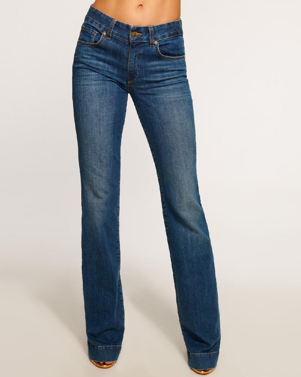 ramy brook Kyle 5-Pocket Low-Rise Flare Jean