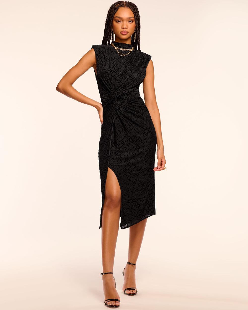 ramy brook Lee Velvet Burnount Midi Dress