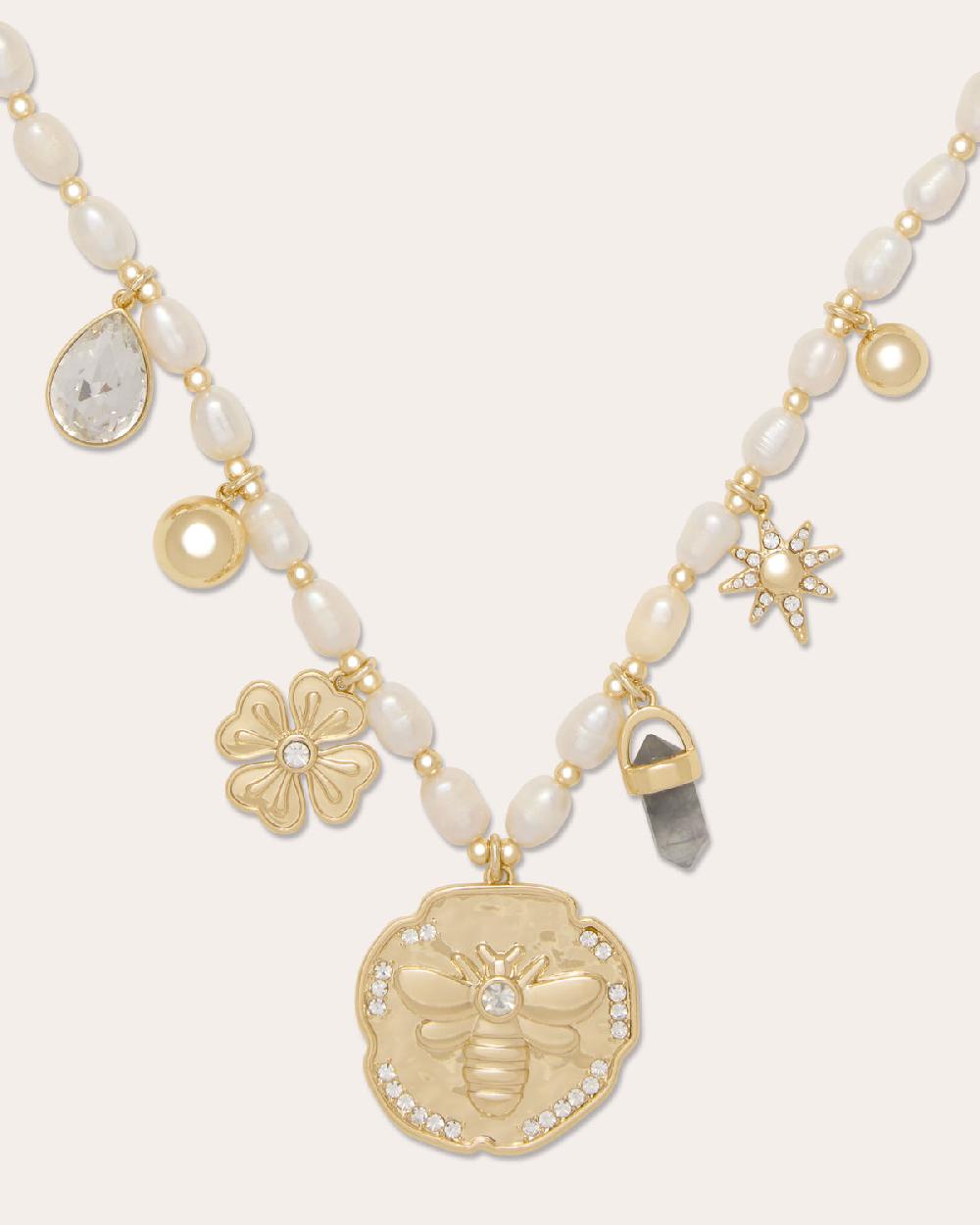 Ramy Brook Lia Pearl Charm Necklace
