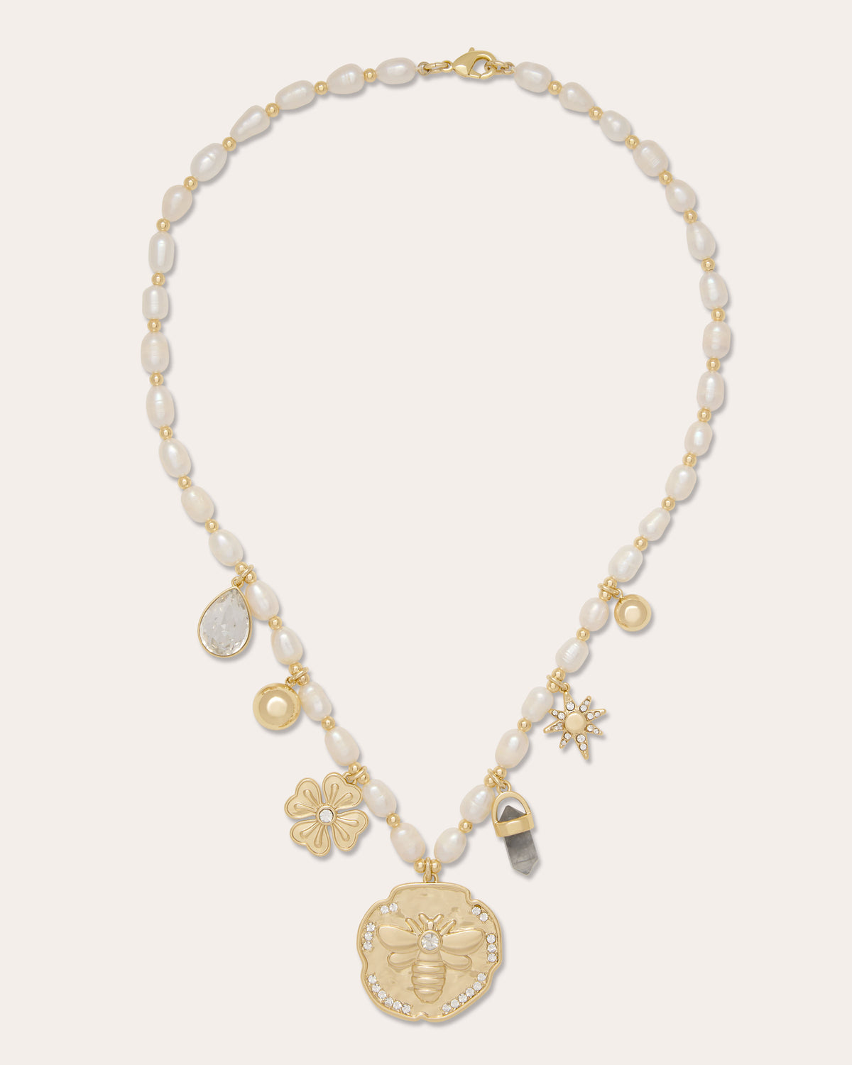 ramy brook Lia Pearl Charm Necklace