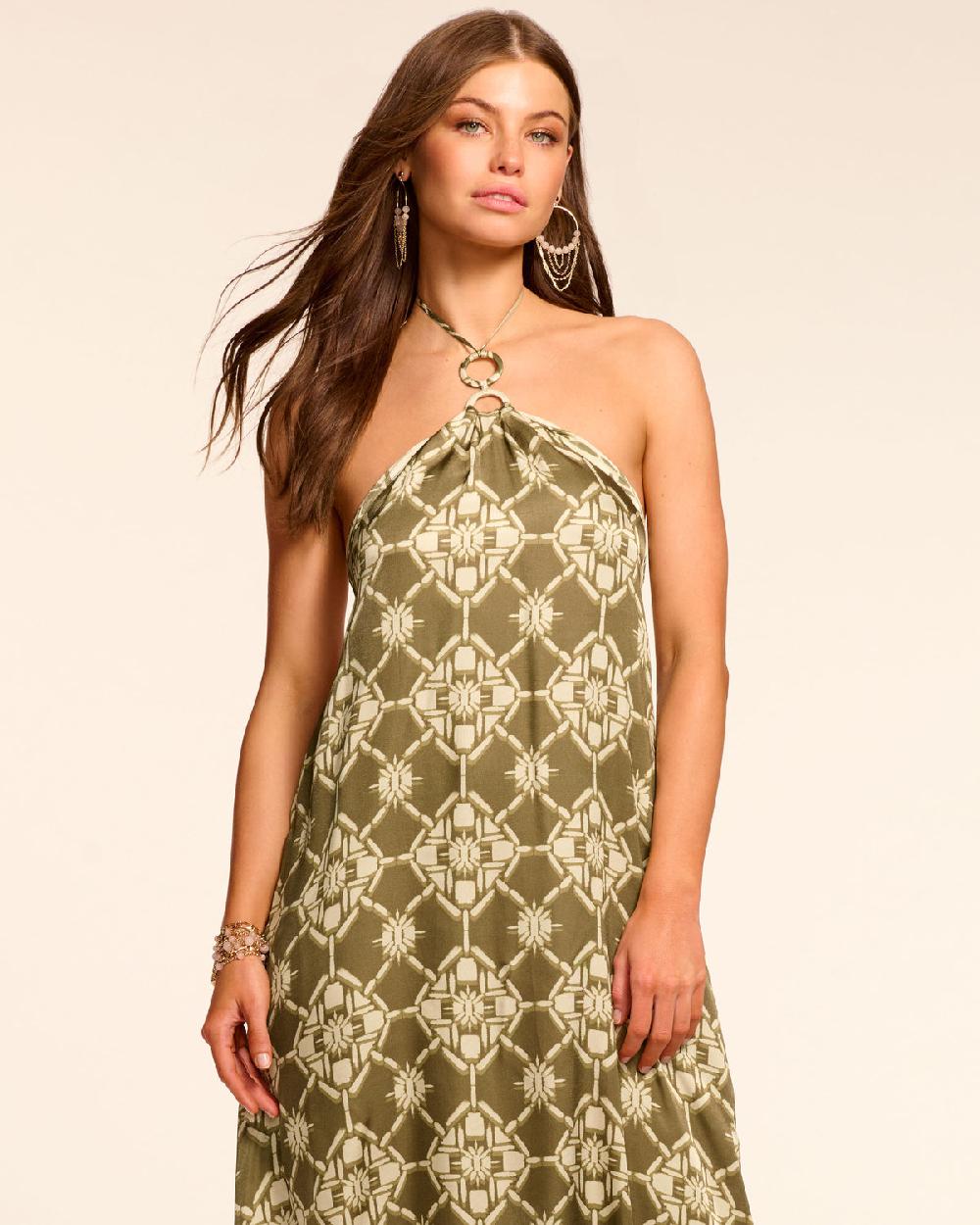 Ramy Brook Lidia Backless Halter Maxi Dress