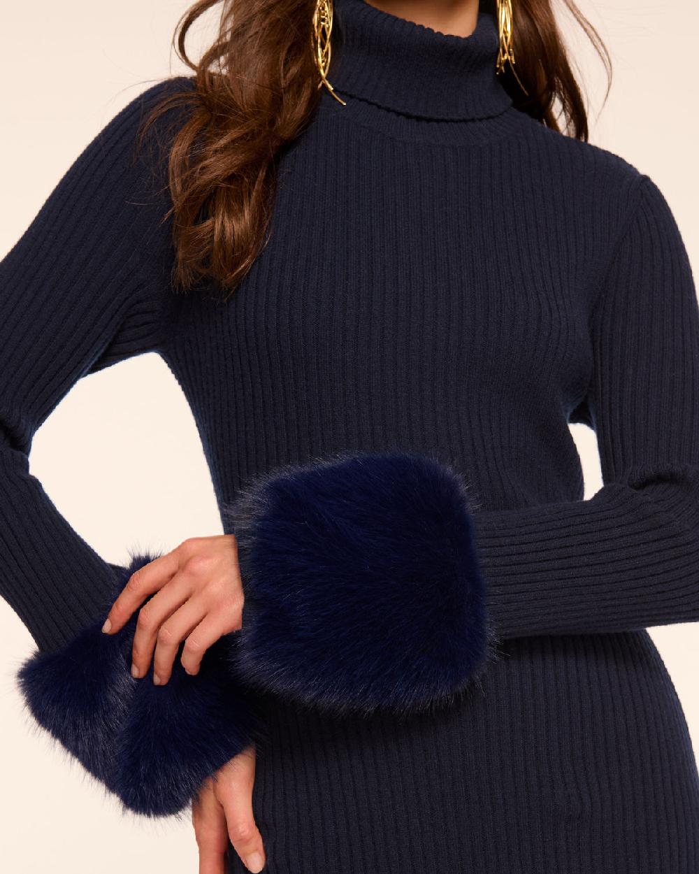 Ramy Brook Linda Wool Blend Sweater Midi Dress