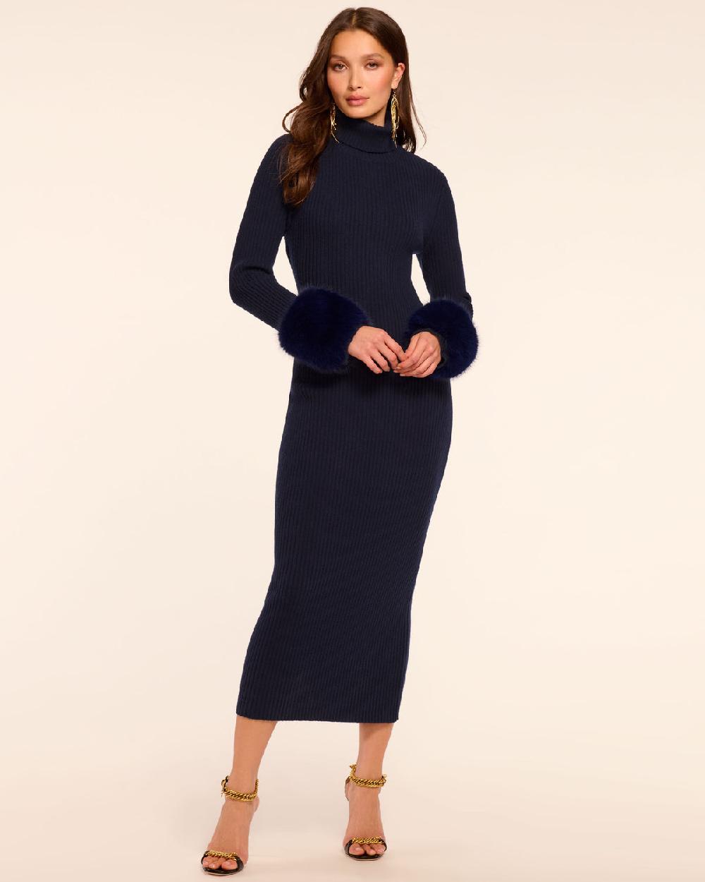 ramy brook Linda Wool Blend Sweater Midi Dress
