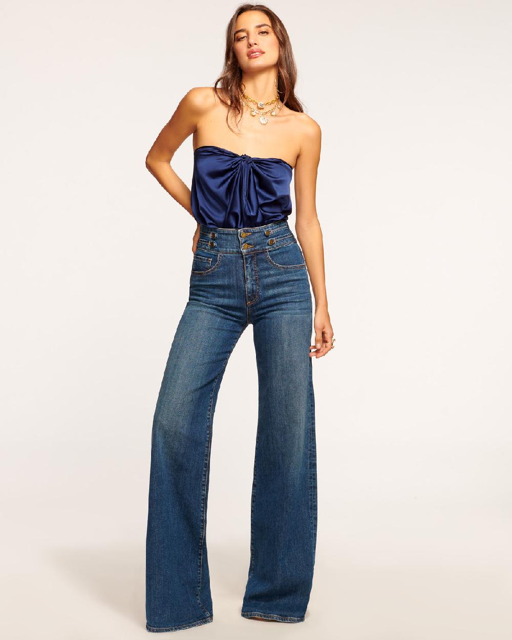 Ramy Brook Liv High-Rise Wide Leg Jean