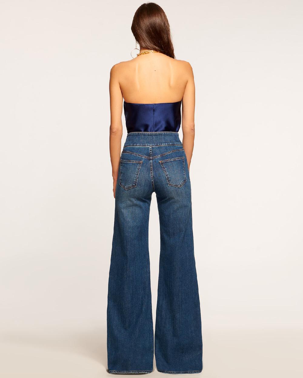 Ramy Brook Liv High-Rise Wide Leg Jean