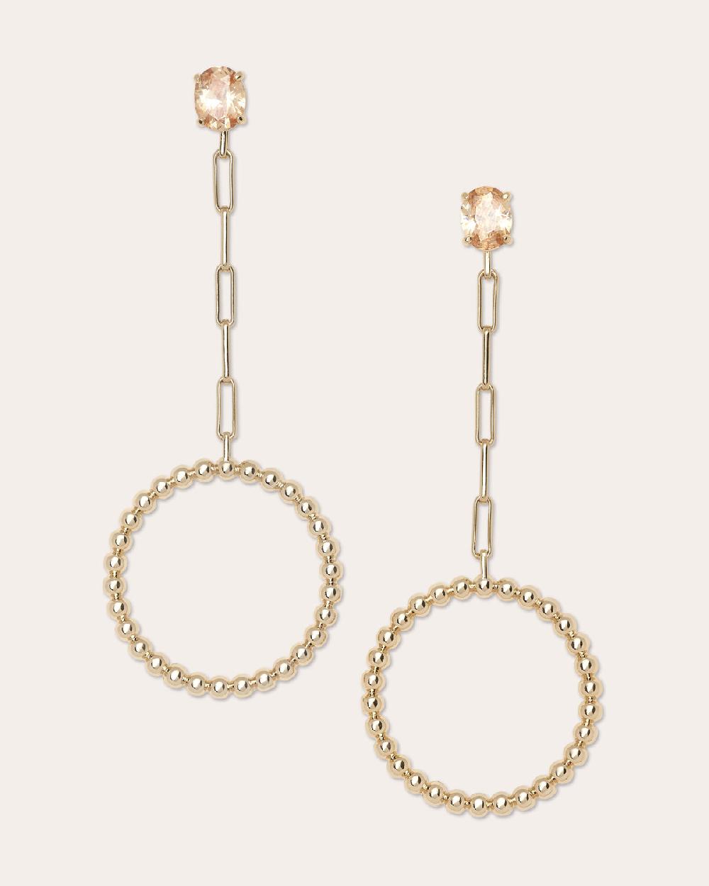 Ramy Brook Lizzy Gemstone Hoop Earrings