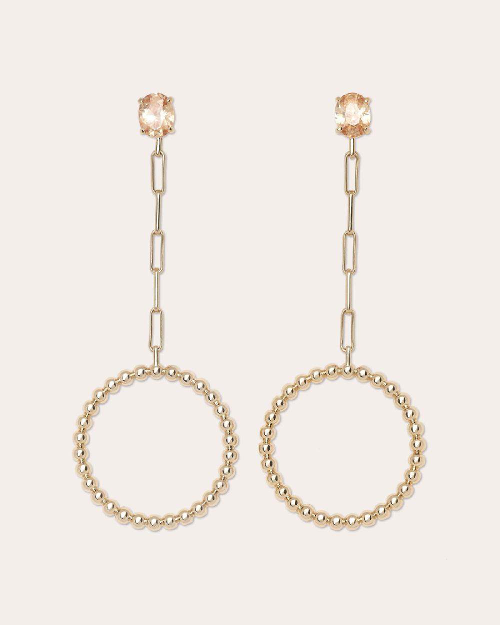 Ramy Brook Lizzy Gemstone Hoop Earrings