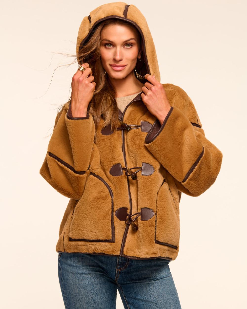 Ramy Brook Lucy Faux Fur Coat