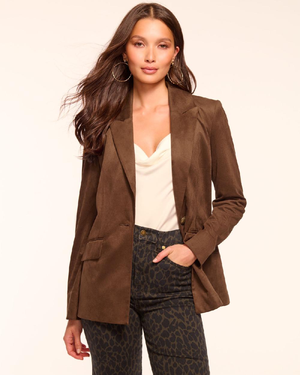 Ramy Brook Marilyn Faux Suede Blazer