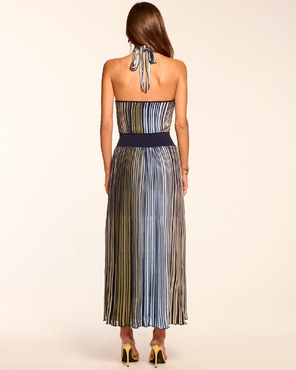 Ramy Brook Marina Ombre Knit Halter Maxi Dress