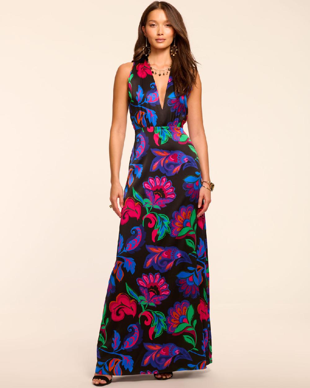 ramy brook Martin Silk Plunging Gown