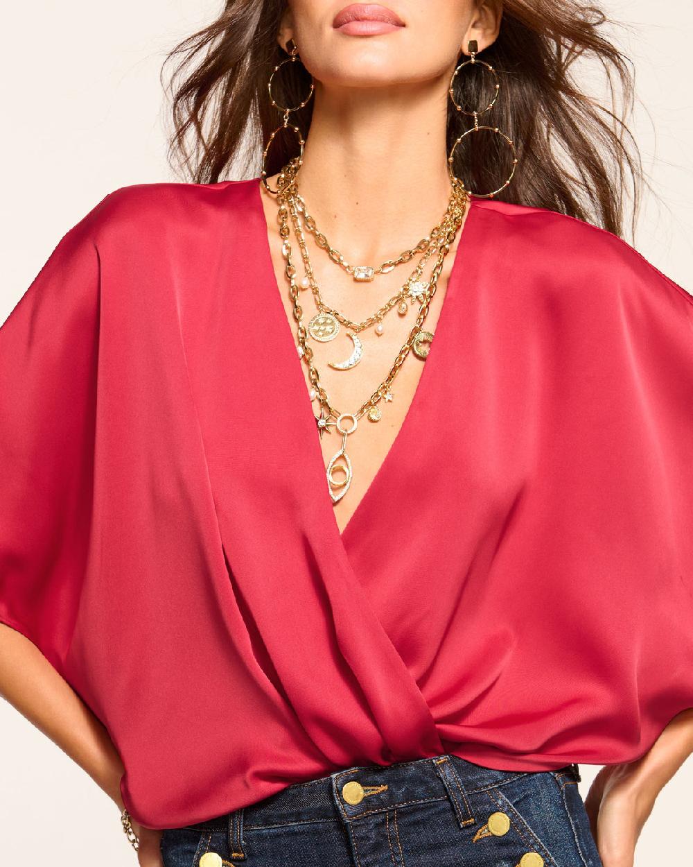 Ramy Brook Mckinley V-Neck Bodysuit