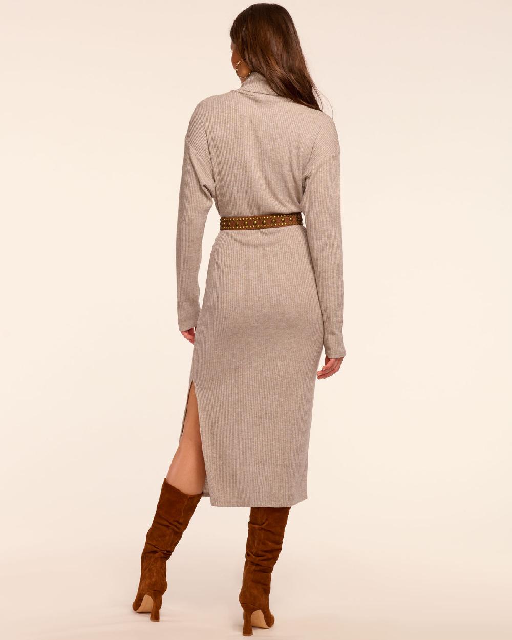 Ramy Brook Meeghan Ribbed Knit Midi Dress