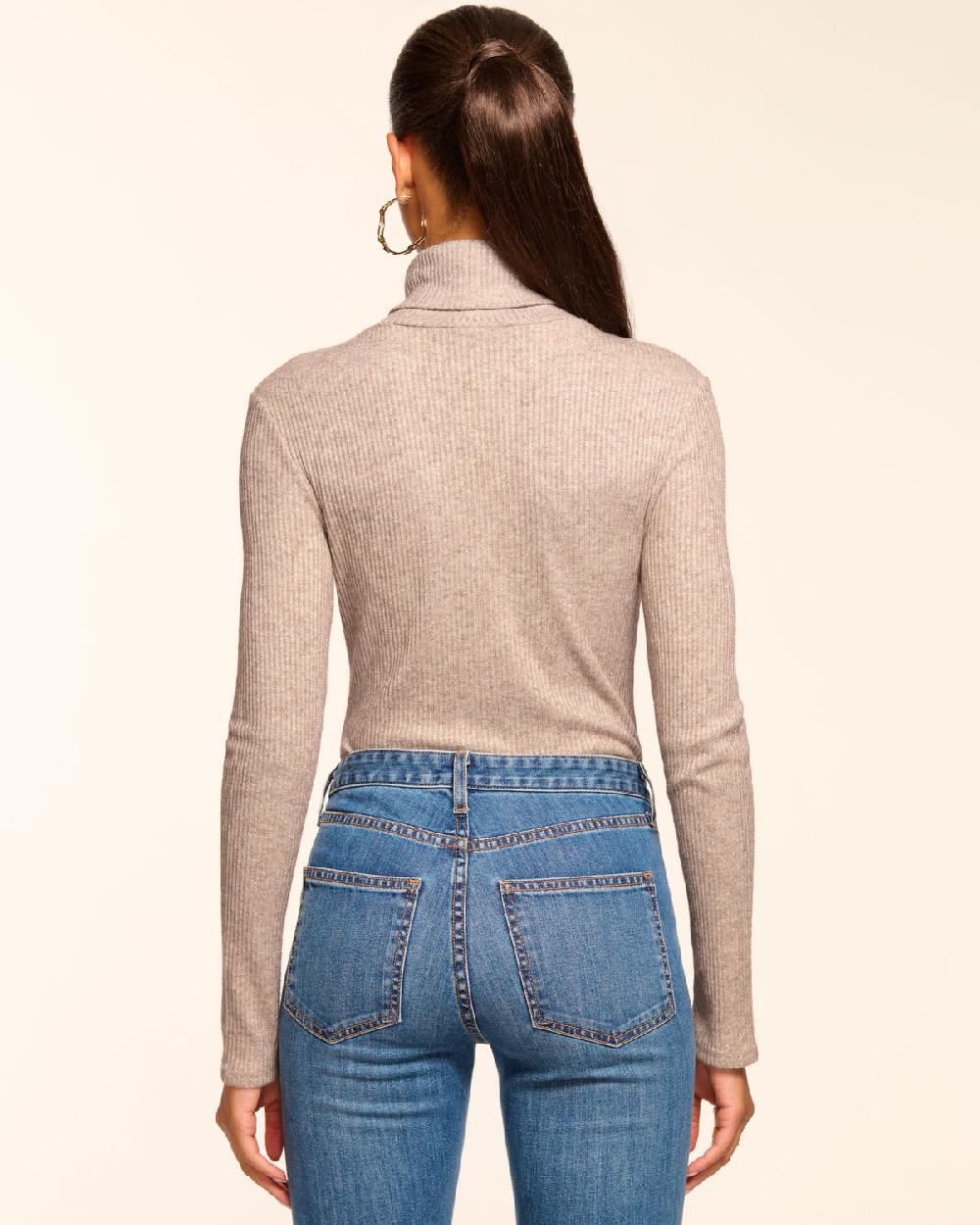 Ramy Brook Meeghan Ribbed Knit Turtleneck Top