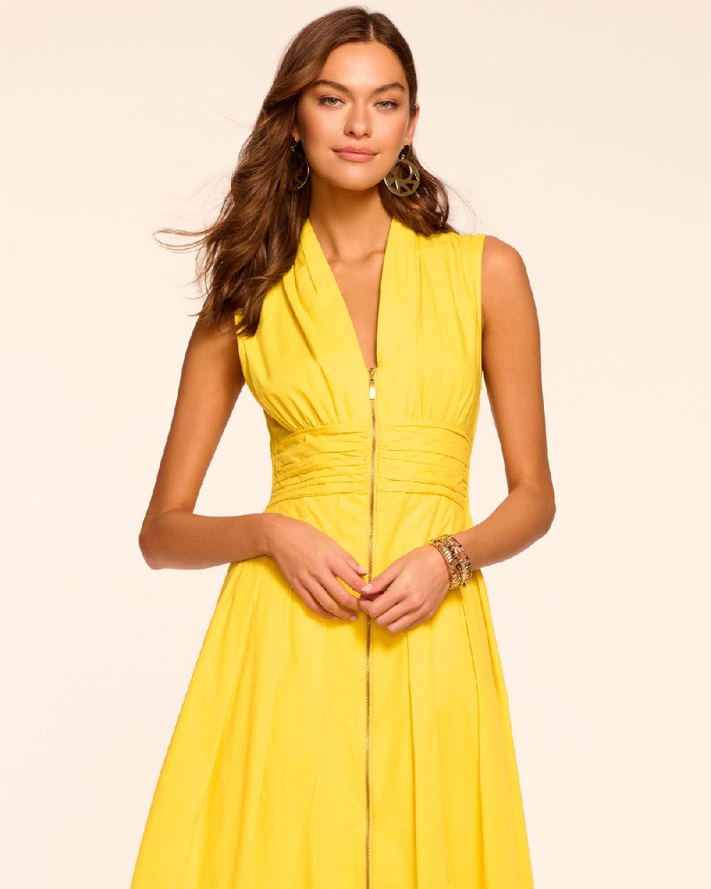 Ramy Brook Meg Sleeveless Cotton Poplin Midi Dress