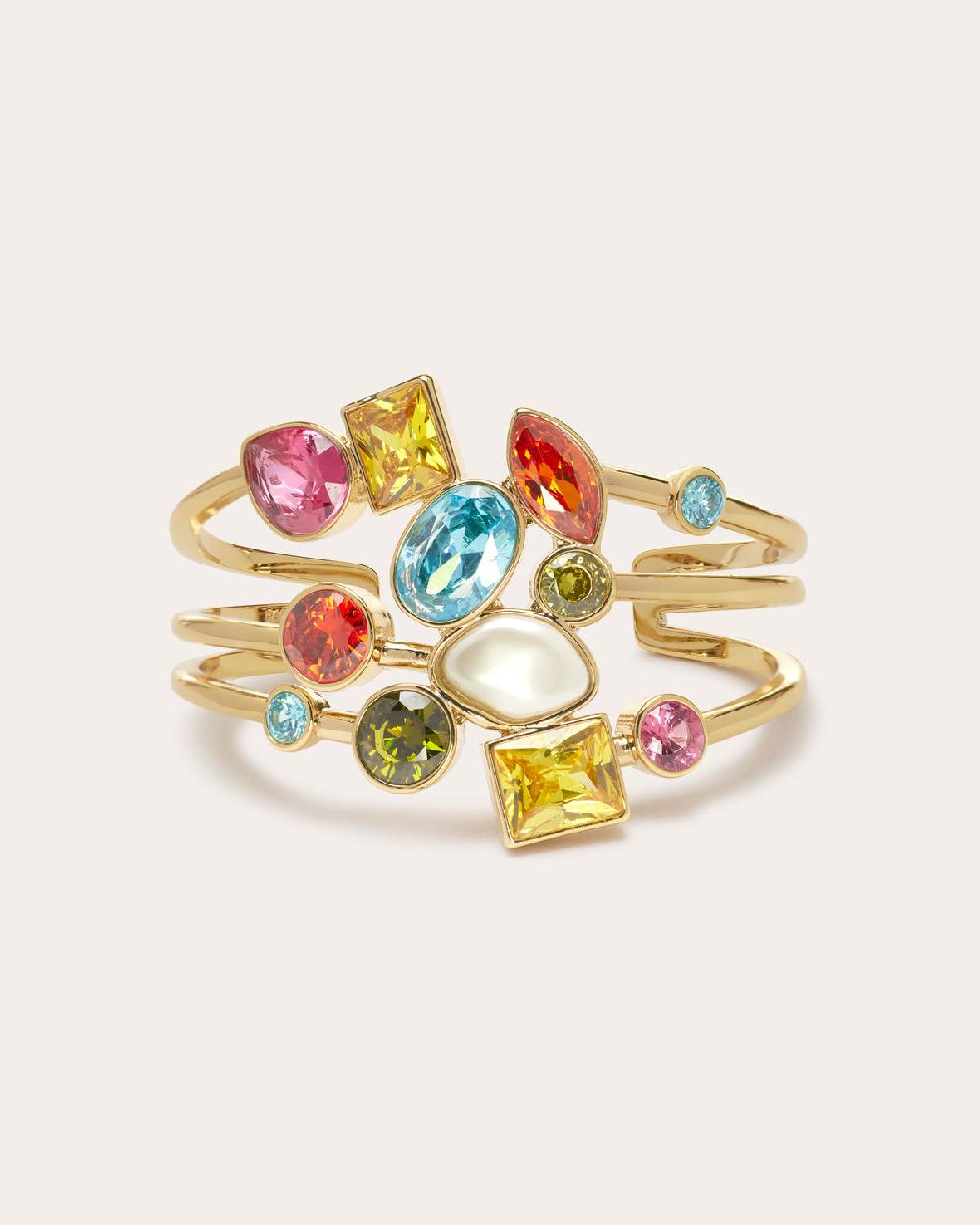 Ramy Brook Millie Multicolor Stone Cuff Bracelet