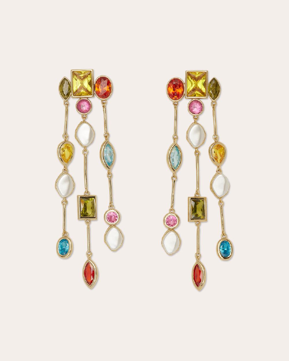 ramy brook Millie Multicolor Stone Earrings