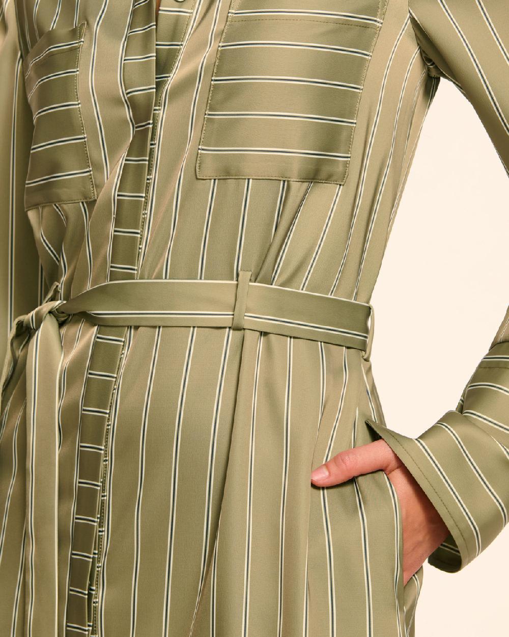 Ramy Brook Miriam Button Down Shirt Midi Dress