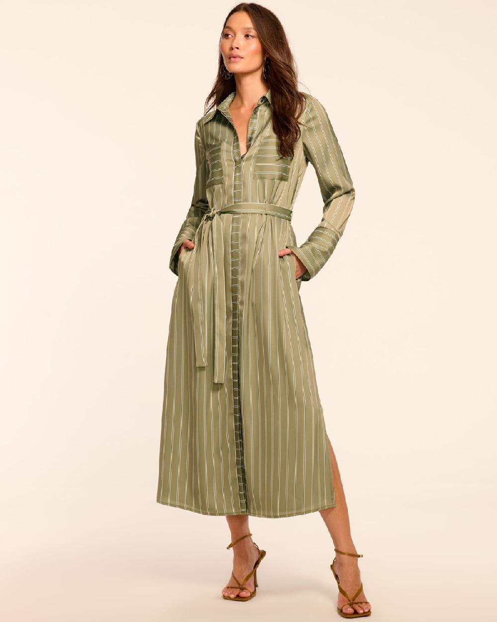ramy brook Miriam Button Down Shirt Midi Dress