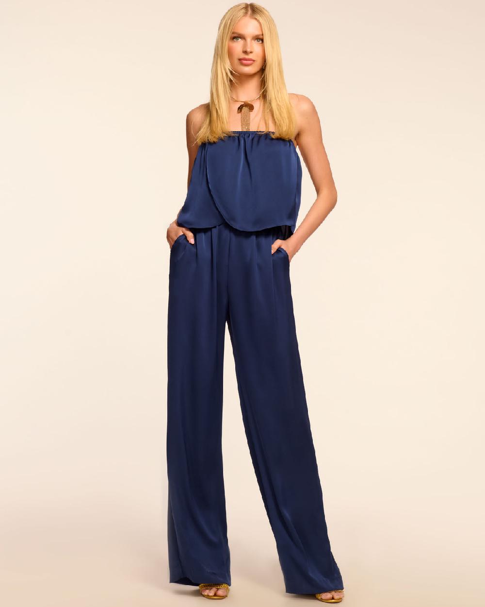 Ramy Brook Montse Strapless Wide Leg Jumpsuit
