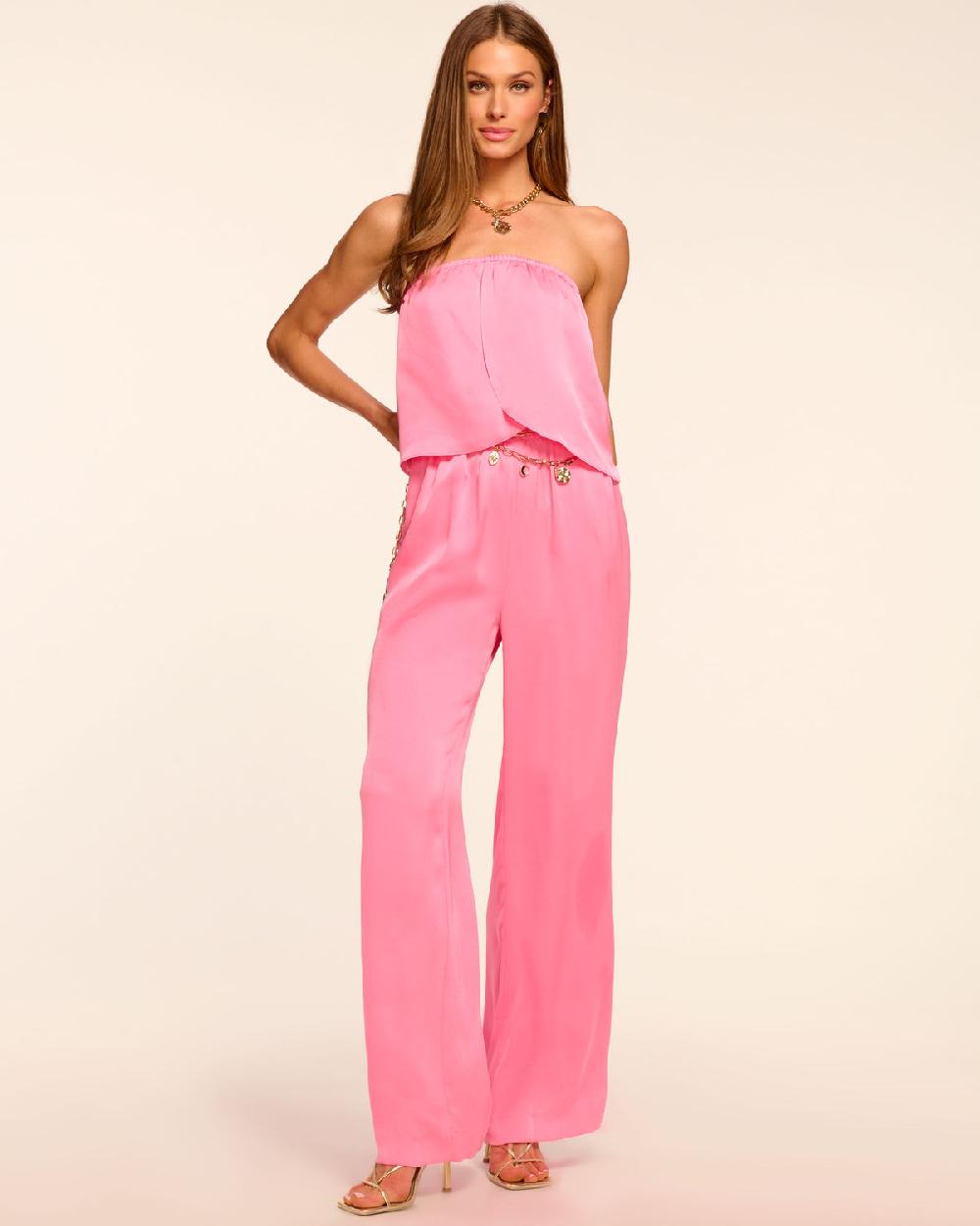 ramy brook Montse Strapless Wide Leg Jumpsuit