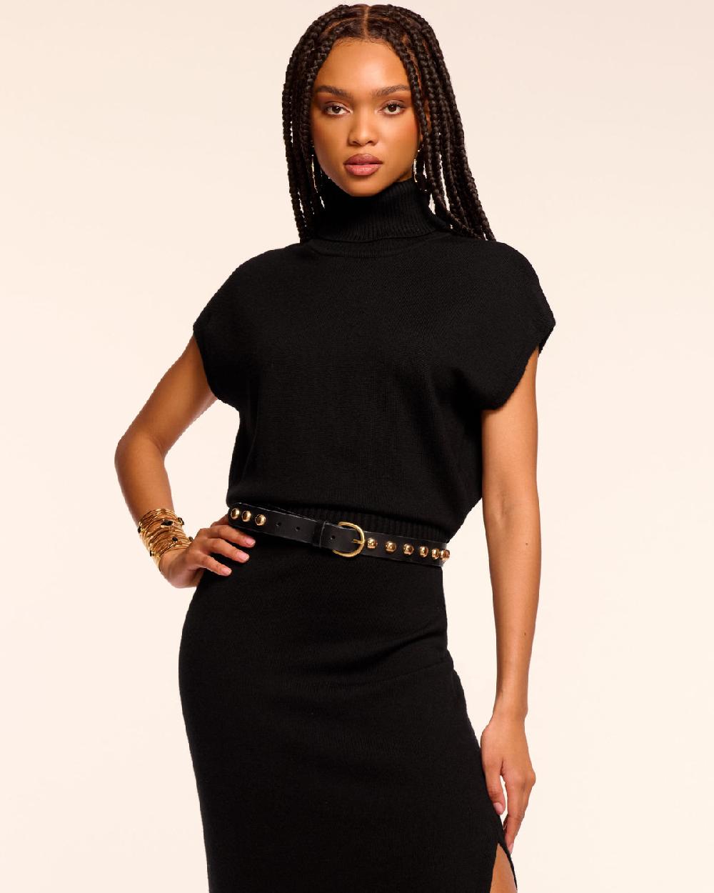 Ramy Brook Natalie Merino Turtleneck Midi Dress
