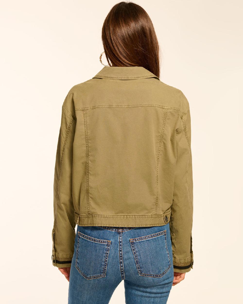 Ramy Brook Nikola Canvas Button Down Jacket