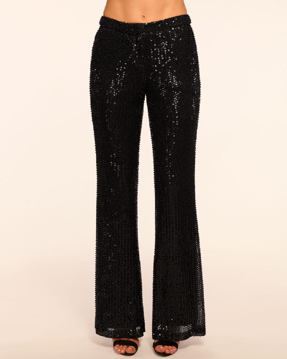 ramy brook Olivian Beaded Sequin Flare Pant