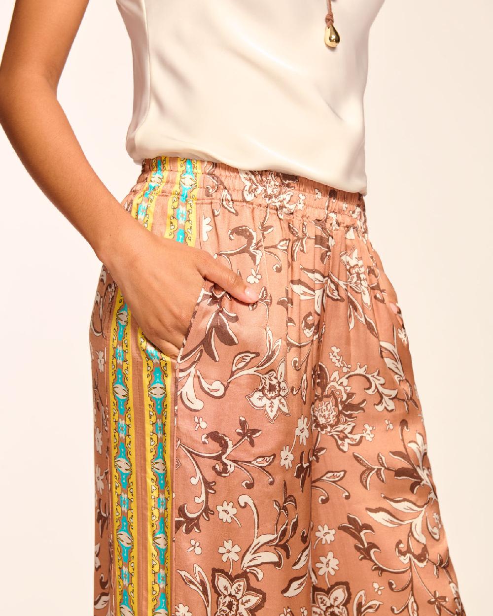 Ramy Brook Patricia Smocked Wide Leg Pant