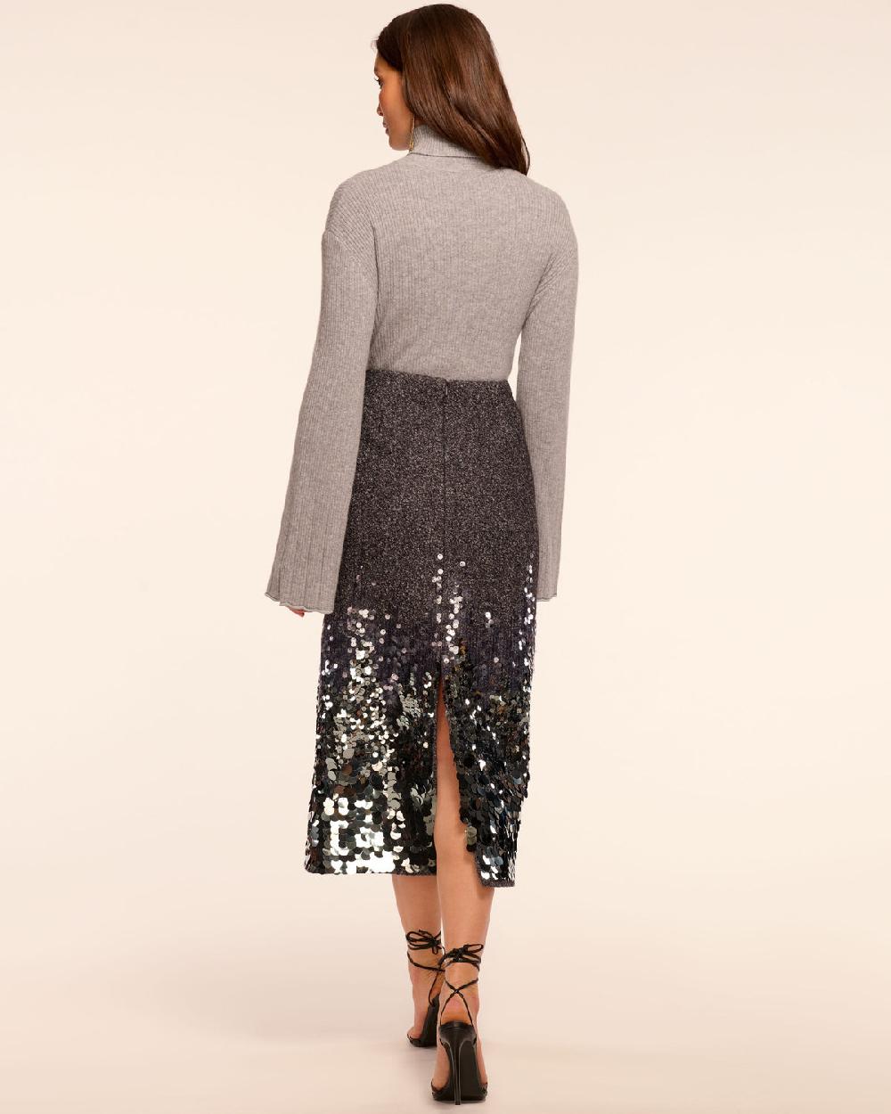 Ramy Brook Peter Wool Blend Embellished Midi Skirt
