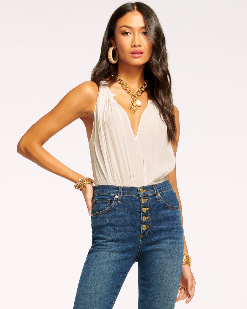 Ramy Brook Piper V-Neck Tank Top