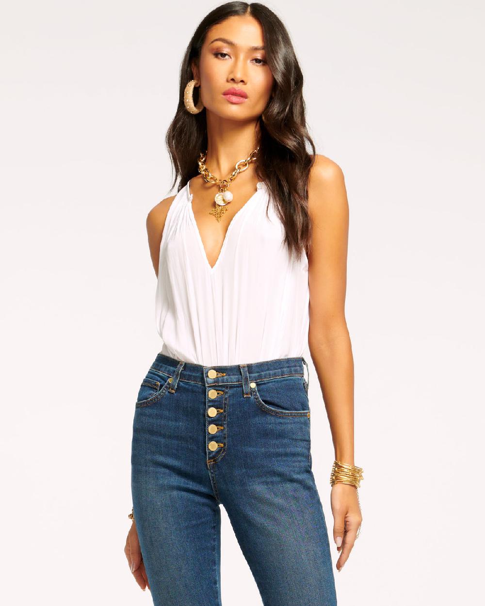 Ramy Brook Piper V-Neck Tank Top