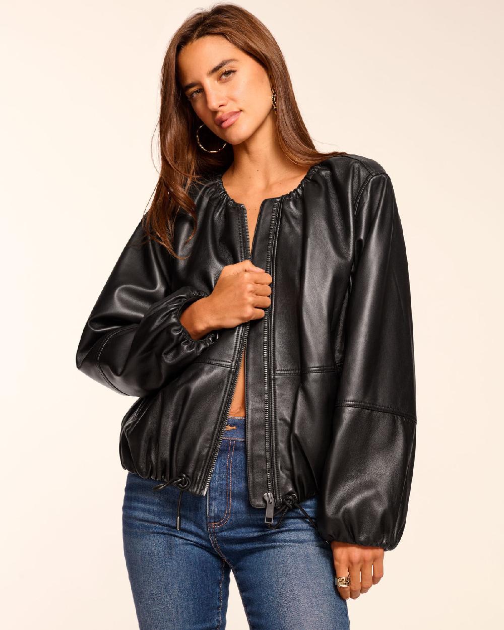 Ramy Brook Priscilla Leather Bomber Jacket