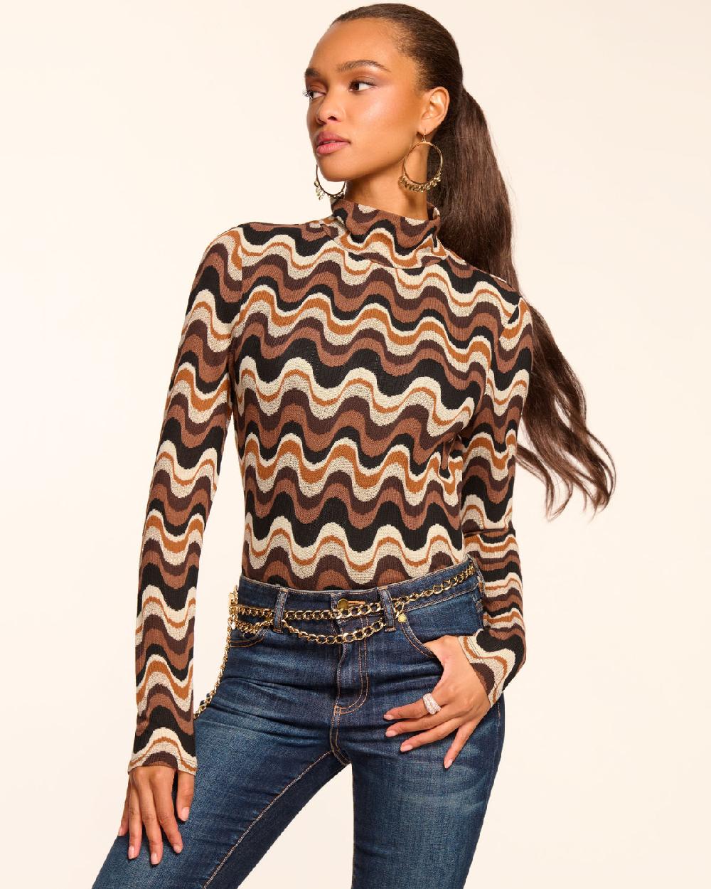 ramy brook Prudence Long Sleeve Turtleneck Top