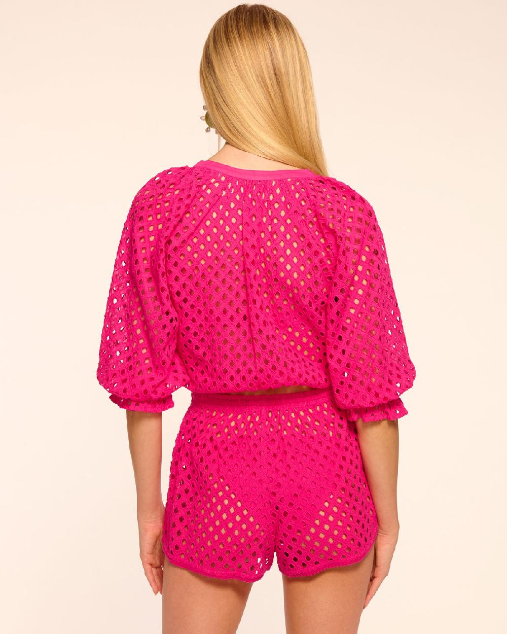 Ramy Brook Rashida Cutout Eyelet Coverup Top